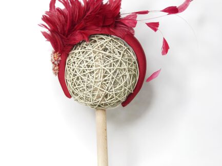 Diadema Plumas Roja