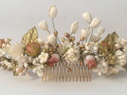 Tocado Flores De Tela