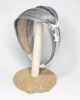 Foto2 Diadema de sinamai seda gris plata con cordón de seda y abalorio plata 50€