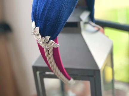 Diadema Cordón de Seda Azul Klein