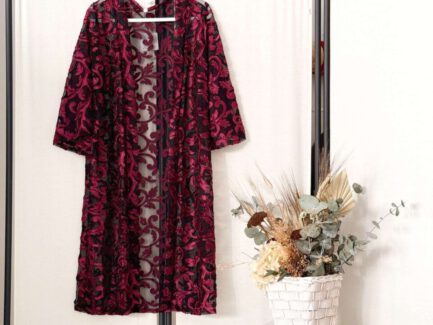 Kimono Transparente con Flores