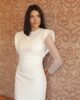 vestido elegante blanco lira cerca
