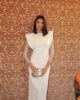vestido elegante blanco lira frente