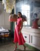 vestido elegante rosa valeria perfil