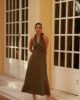 vestido elegante verde indra frente