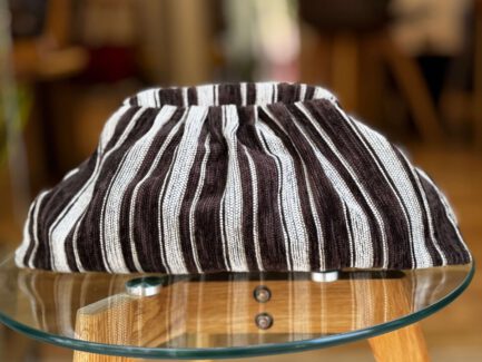 Bolso de Mano Modelo Greta Rayas Marrones