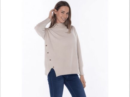 Jersey de Punto con Botones